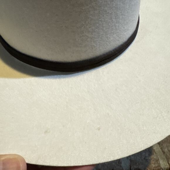 Brixton Cohen Cowboy Hat Mens Size Small (7) Dove 100% Felt Leather - Picture 9 of 16